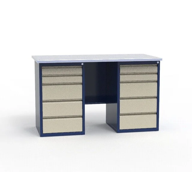 Верстак слесарный двухтумбовый СВ-2Т.05.05.14_сб8