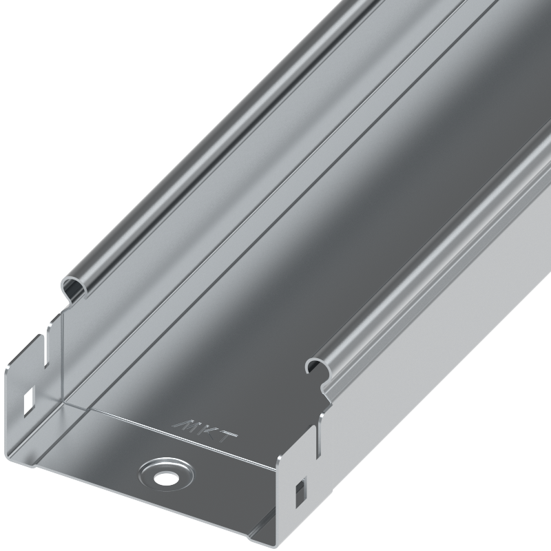 Лоток неперфорированный 80х150х3000 мм, толщина 1,2 мм, горячий цинк