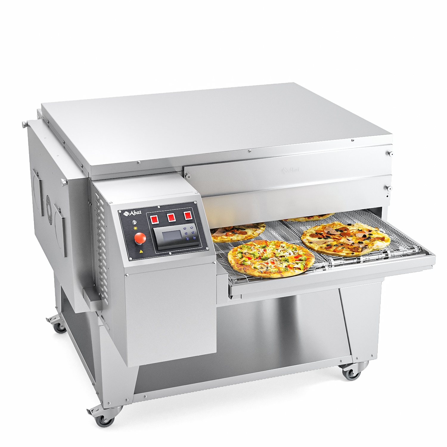 Конвейерная печь для пиццы ПЭК-800/2 с дверцей