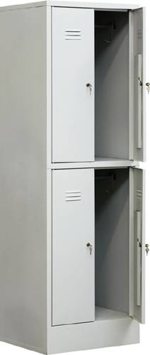Фото - шкаф для одежды металлический - шр 24 сварной в хостел четырехсекционный